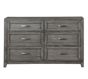 Home Elegance Garretson Gray Dresser And Mirror