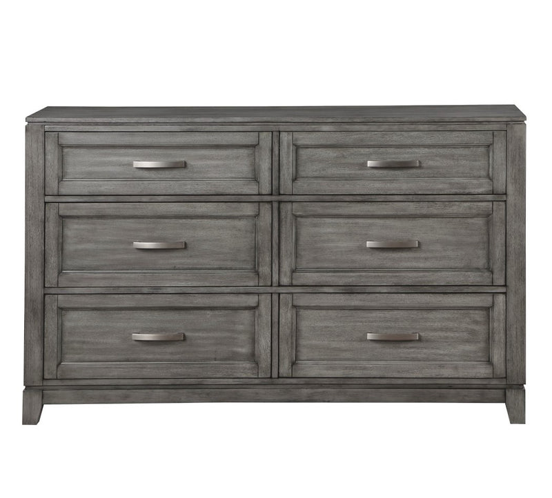Home Elegance Garretson Gray Dresser And Mirror