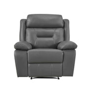 Home Elegance Laconia Dark Gray Reclining Chair