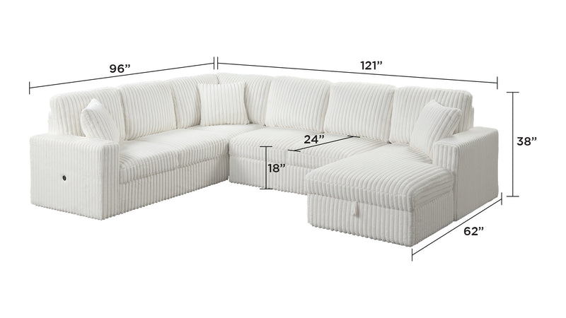 Galaxy Home Grande Gray Sectional