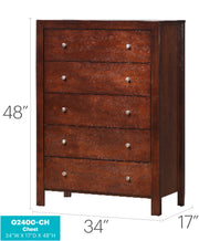 Glory Furniture Burlington Cherry Chest