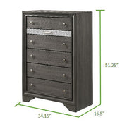 Galaxy Home Matrix Black Drawer Chest