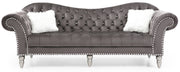 Glory Furniture Wilshire Black Velvet Sofa