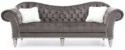 Glory Furniture Wilshire Black Velvet Sofa