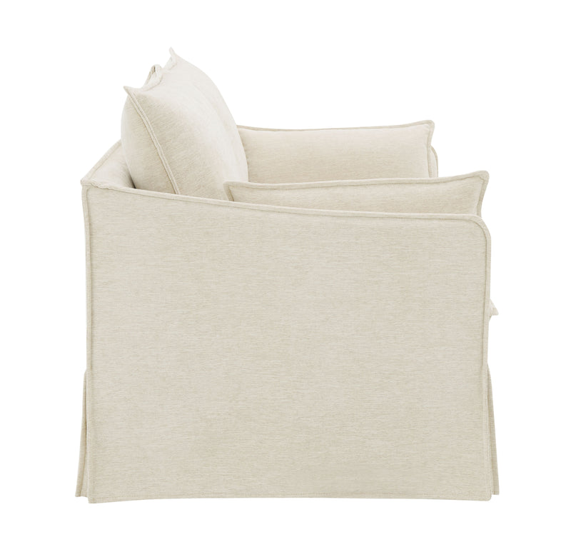 Acme Furniture Shane Beige Loveseat with 2 Pillows