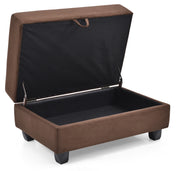 Glory Furniture Gallant Mocha Microsuede Ottoman