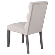 2 Coaster Furniture Carla Grey Stone Side Chairs