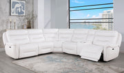 Global Furniture U8522 White Sectional