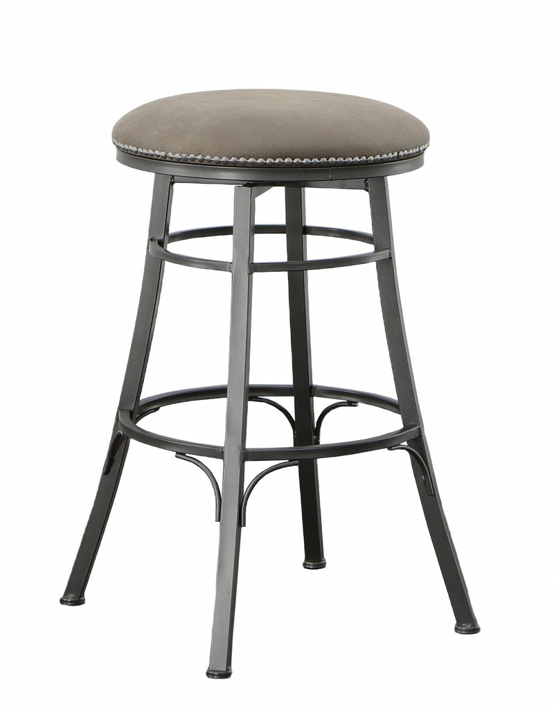 Steve Silver Bali Gray Backless Swivel Bar Stool