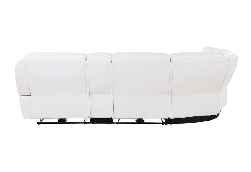 Global Furniture U8522 White Sectional
