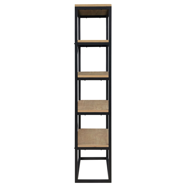 Steve Silver Magnolia Light Brown Black Bookcase