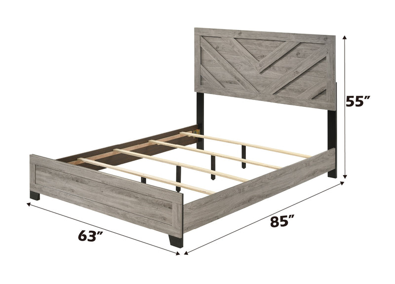 Acme Furniture Mari Light Gray Queen Bed