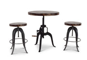 Steve Silver Sparrow Brown Round Setup Stool
