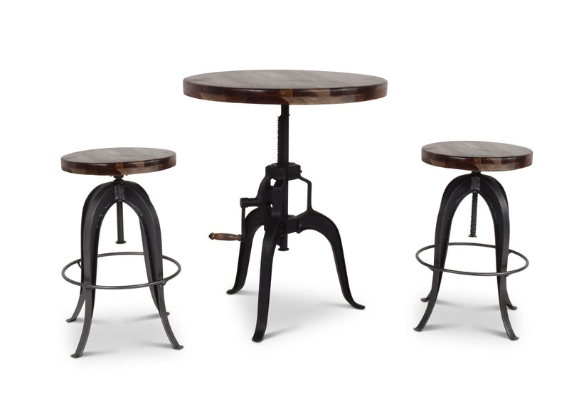 Steve Silver Sparrow Brown Round Setup Stool
