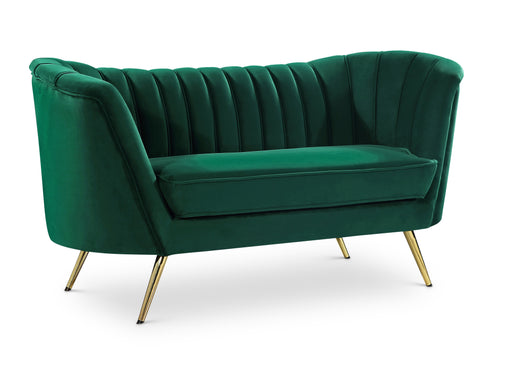 Meridian Furniture Margo Green Velvet Loveseat