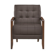 Home Elegance Crafton Dark Brown Accent Chair