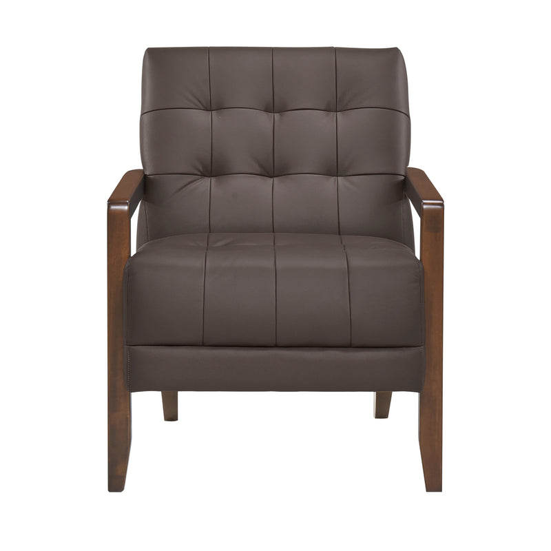 Home Elegance Crafton Dark Brown Accent Chair