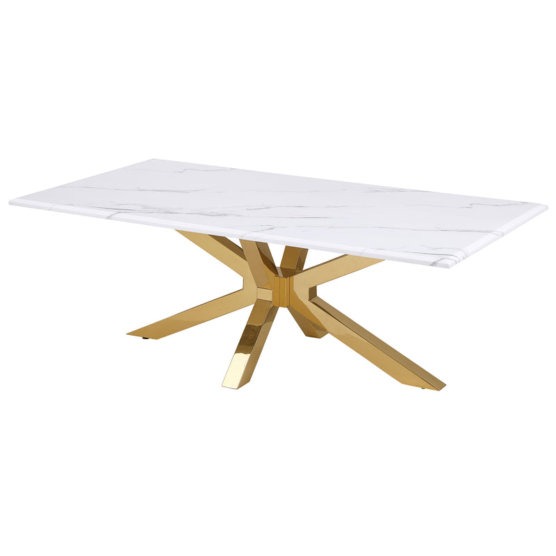 Coaster Furniture Visalia Gold Coffee Table