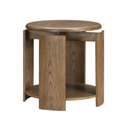 Home Elegance 1 Shelf Round End Table
