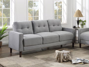 Coaster Furniture Bowen Beige Upholstered Arms Tufted Sofa