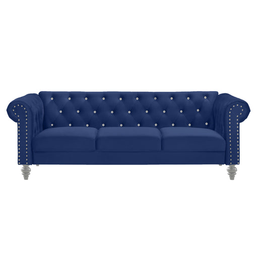 New Classic Furniture Emma Gray Crystal Sofa