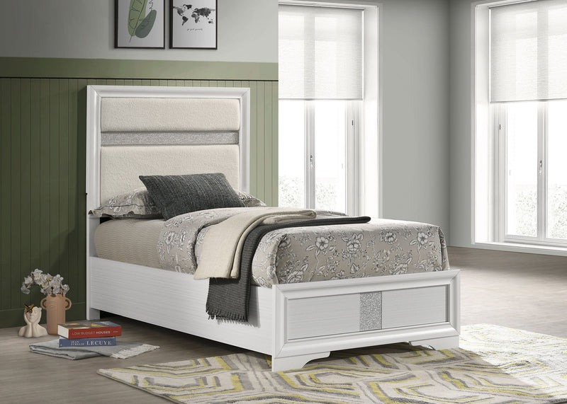 Coaster Furniture Miranda White Twin Panel Bed