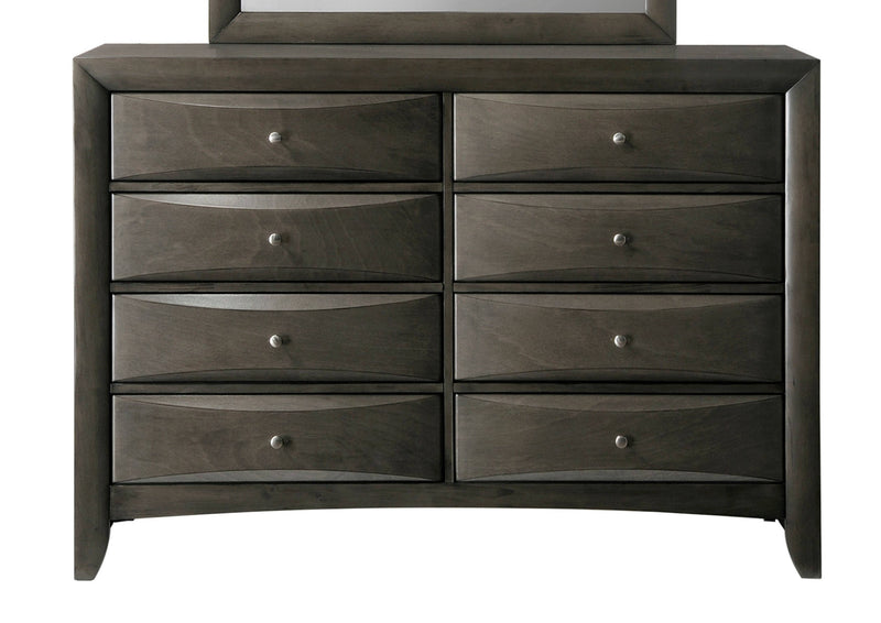 Crown Mark Emily Grey 8 Drawers Dresser