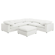 Coaster Furniture Raleigh Ivory 6pc Sectional