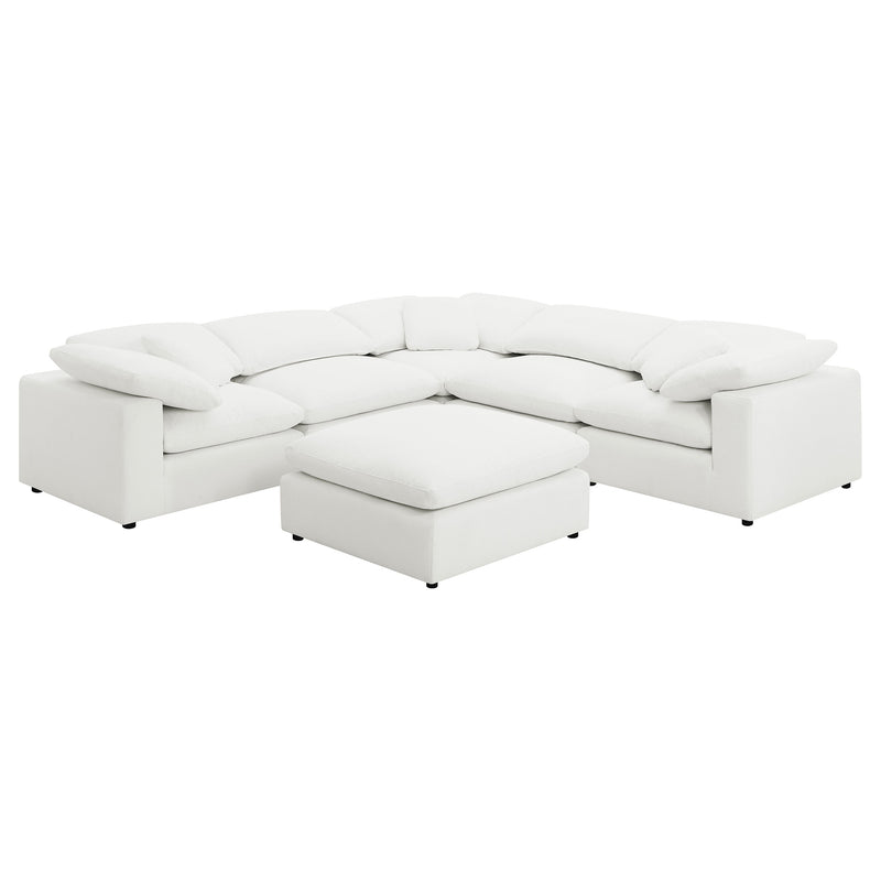 Coaster Furniture Raleigh Ivory 6pc Sectional