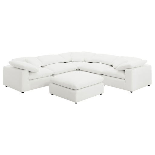 Coaster Furniture Raleigh Ivory 6pc Sectional