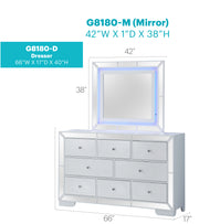 Glory Furniture Hollywood Hills Silver Champagne Dresser