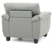 Glory Furniture Gallant Gray Faux Leather Chair