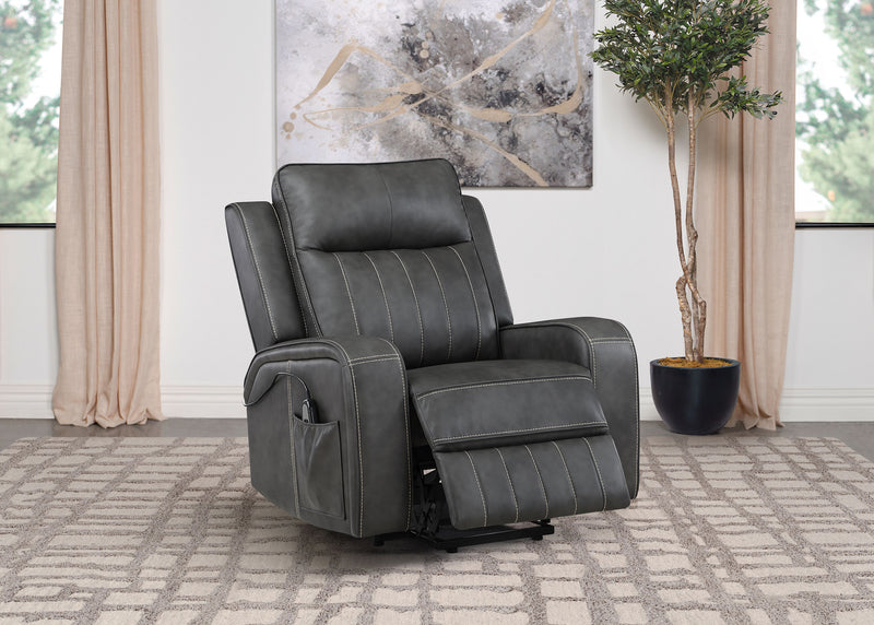 Coaster Furniture Raelynn Grey Power Lift Recliner Chair