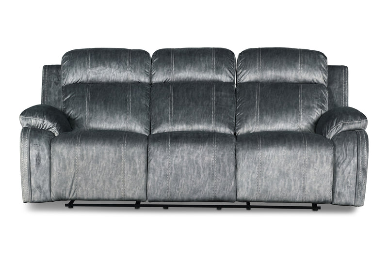 New Classic Furniture Tango Gray Power Footrest Dual Recliner Sofa