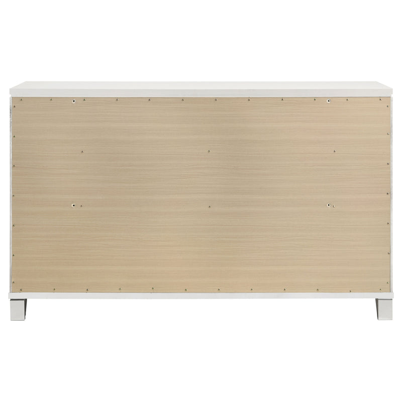 Coaster Furniture Marmore White 9 Drawer Dresser