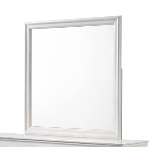 Galaxy Home Brooklyn White Wood Mirror