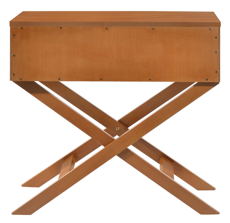 Glory Furniture Xavier Yellow 1 Drawer Nightstand