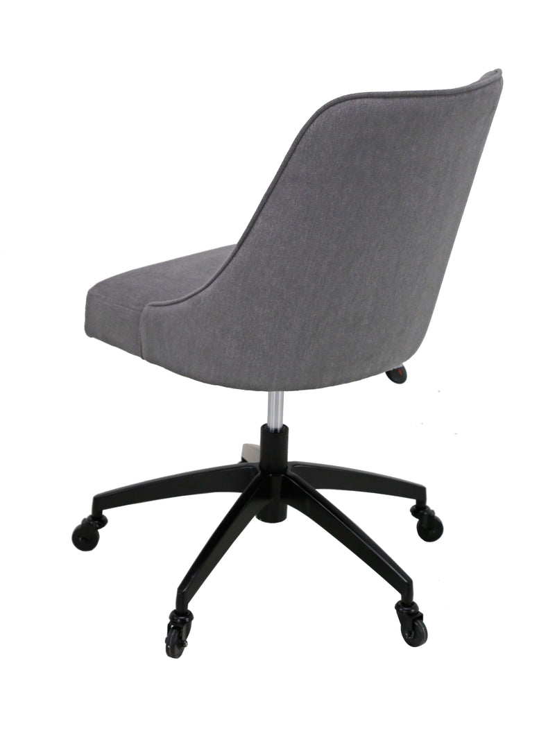 Steve Silver Kinsley Gray Swivel Upholstered Desk Chair