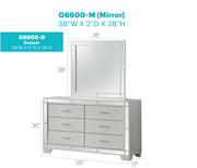 Glory Furniture Madison Silver Champagne Dresser