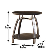 Steve Silver Coham Black Nickel End Table