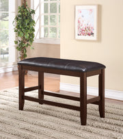 Crown Mark Fulton Espresso Counter Height Bench