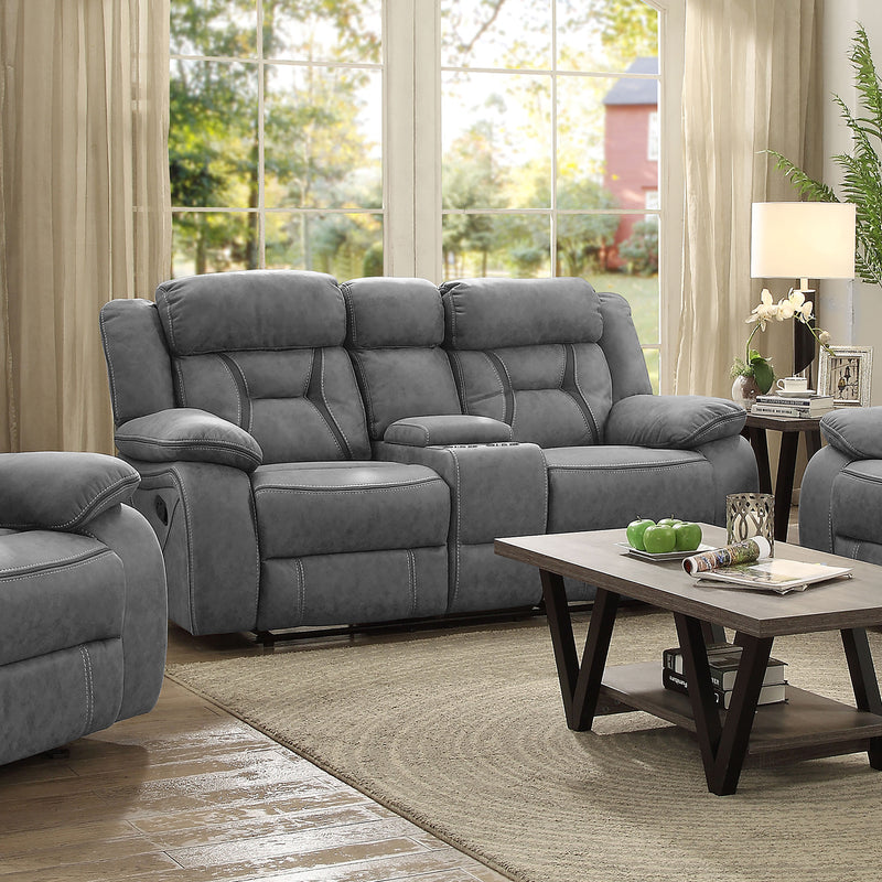 Coaster Furniture Higgins Grey 2pc Living Room Set