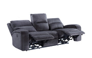 Steve Silver Lovell Charcoal Power Sofa