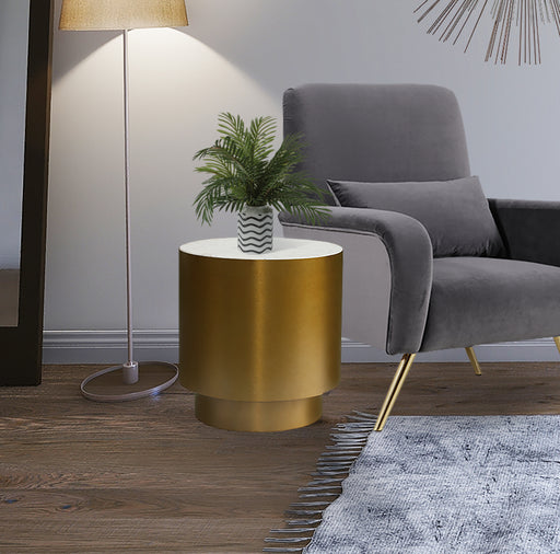 Meridian Furniture Presley Gold End Table