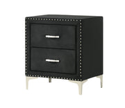 Crown Mark Lucinda Black Night Stand