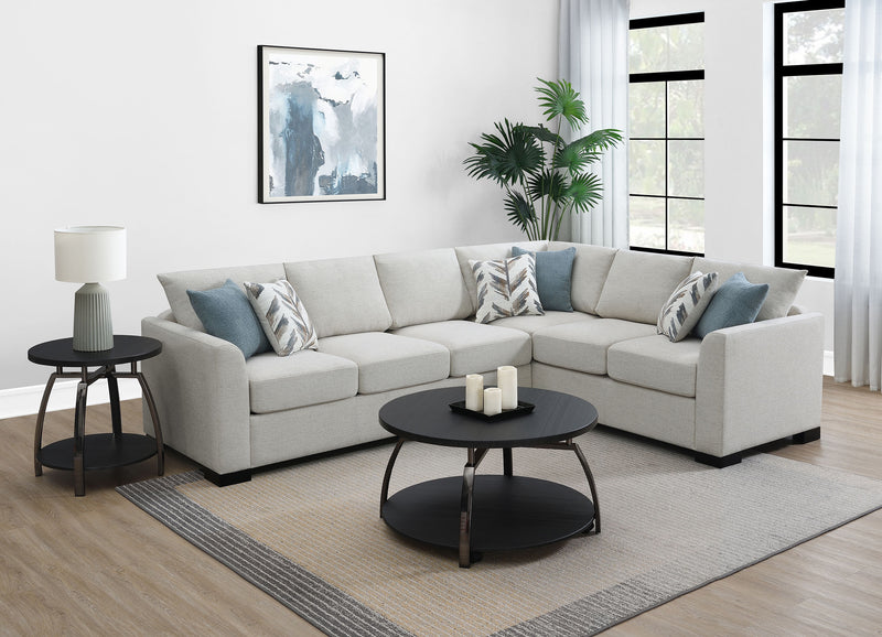 Coaster Furniture Ashford Greige Beige Sleeper Sectional