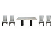 Steve Silver Camila White Black 5pc Dining Set