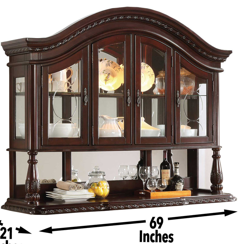 Steve Silver Antoinette Brown Cherry Buffet and Hutch