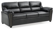 Glory Furniture Olney Black Faux Leather Sofa