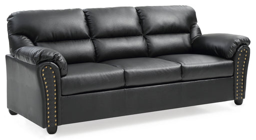 Glory Furniture Olney Black Faux Leather Sofa